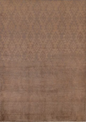 Brown Handmade Gabbeh Kashkoli Oriental Rug 6x8