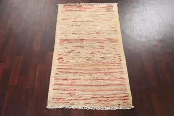 Handmade Gabbeh Kashkoli Oriental Wool Rug 2x4