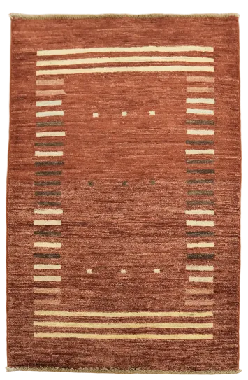 Geometric Gabbeh Kashkoli Oriental Handmade Rug 3x4