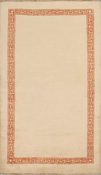 Handmade Gabbeh Kashkoli Oriental Wool Rug 3x5