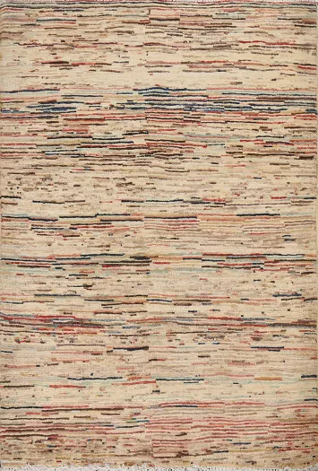 Striped Gabbeh Kashkoli Oriental Rug 3x4