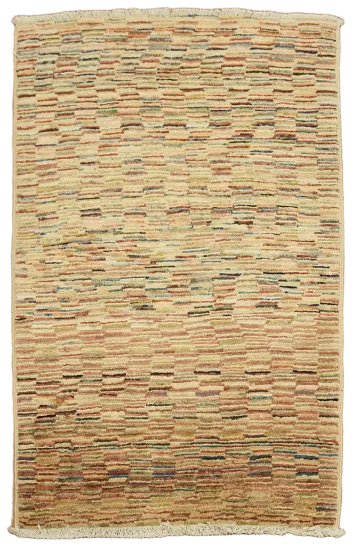 Handmade Gabbeh Kashkoli Oriental Wool Rug 2x4