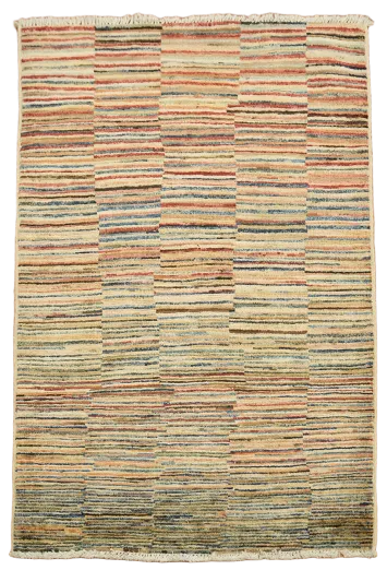 Handmade Wool Gabbeh Kashkoli Oriental Rug 3x4