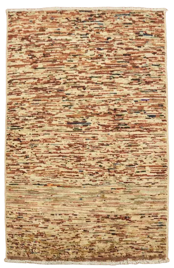 Handmade Gabbeh Kashkoli Oriental Wool Rug 3x4