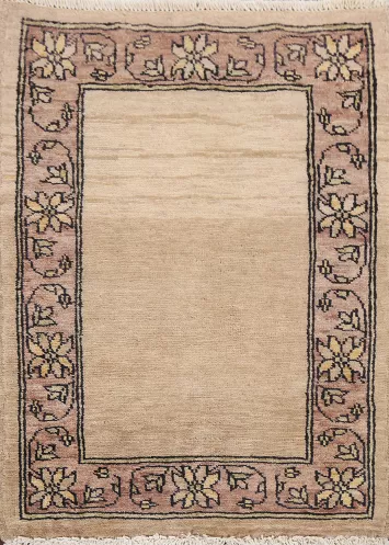 Handmade Gabbeh Kashkoli Oriental Wool Rug 2x3