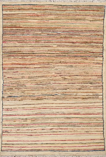 Handmade Gabbeh Kashkoli Oriental Rug 3x4