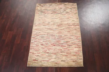 Striped Gabbeh Kashkoli Oriental Handmade Rug 3x4