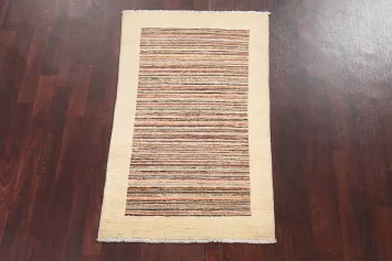 Handmade Gabbeh Kashkoli Oriental Rug 3x4