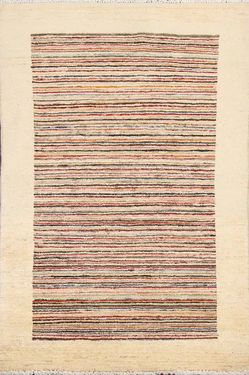 Handmade Gabbeh Kashkoli Oriental Rug 3x4