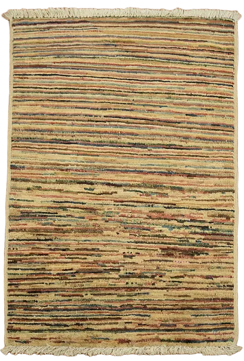 Handmade Gabbeh Kashkoli Oriental Wool Rug 2x3