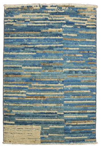Blue Gabbeh Kashkoli Oriental Rug 3x4