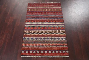 Handmade Gabbeh Kashkoli Oriental Rug 3x4