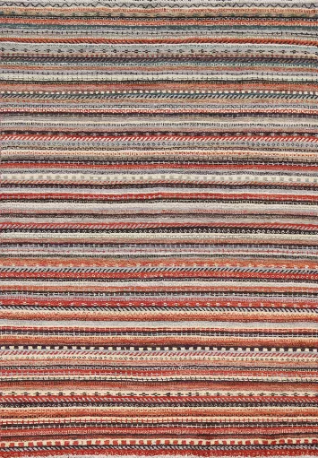 Striped Gabbeh Kashkoli Oriental Area Rug 5x7