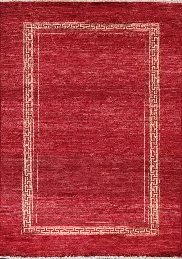 Red Gabbeh Kashkoli Oriental Handmade Rug 4x6