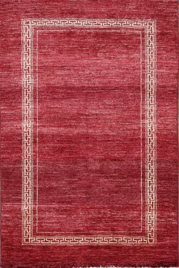 Red Gabbeh Kashkoli Oriental Handmade Rug 4x6
