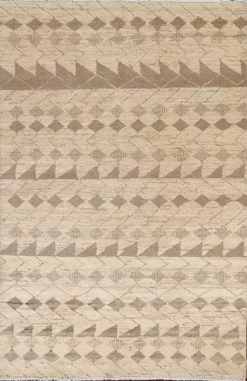 Geometric Gabbeh Kashkoli Oriental Area Rug 4x6
