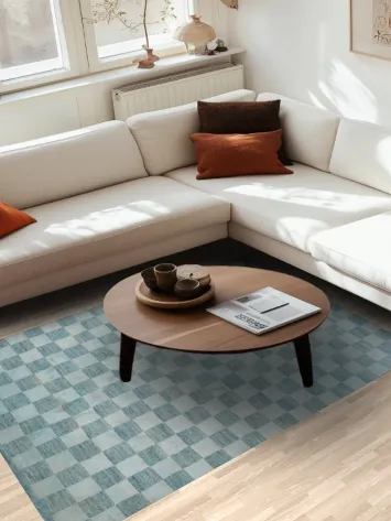 Checkered Gabbeh Kashkoli Oriental Wool Rug 5x7