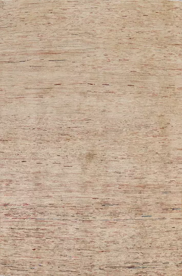 Contemporary Gabbeh Kashkoli Oriental Wool Rug 6x9