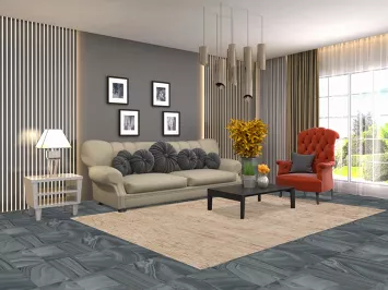 Contemporary Gabbeh Kashkoli Oriental Wool Rug 6x9