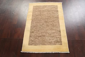 Handmade Wool Gabbeh Kashkoli Oriental Rug 3x4