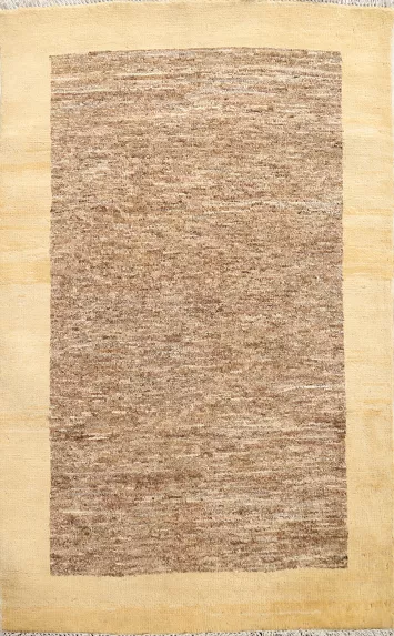 Handmade Wool Gabbeh Kashkoli Oriental Rug 3x4