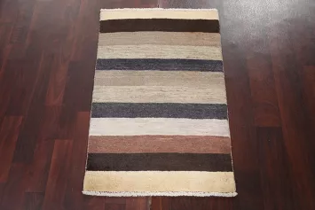 Striped Gabbeh Kashkoli Oriental Rug 2x3