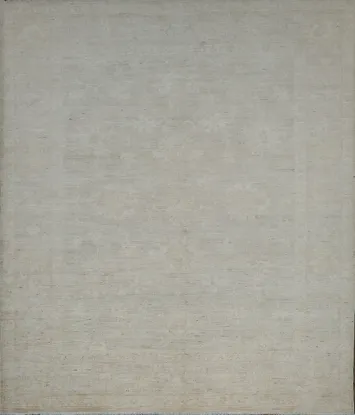 Vegetable Dye Wool Oushak Turkish Rug 9x11