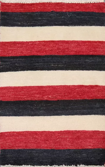 Contemporary Gabbeh Kashkoli Oriental Rug 2x3