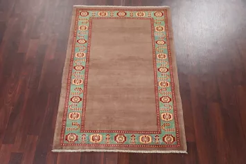 Brown Gabbeh Kashkoli Oriental Handmade Rug 3x5