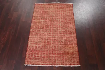 Checkered Gabbeh Kashkoli Oriental Wool Rug 3x4