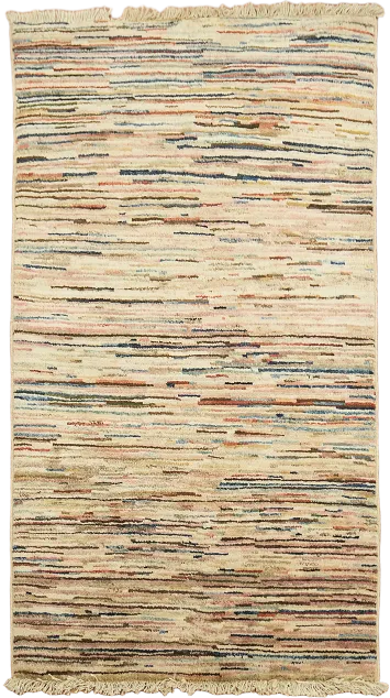 Handmade Gabbeh Kashkoli Oriental Wool Rug 3x4