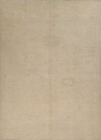 Vegetable Dye Muted Oushak Handmade Turkish Rug 8x10