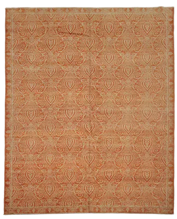 Vegetable Dye Abstract Oriental Area Rug 9x11