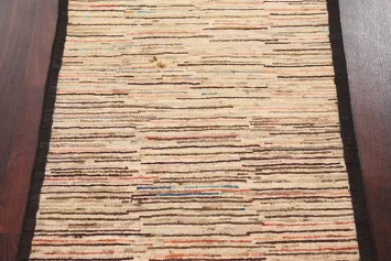 Wool Gabbeh Kashkoli Oriental Hand-Knotted Rug 3x4