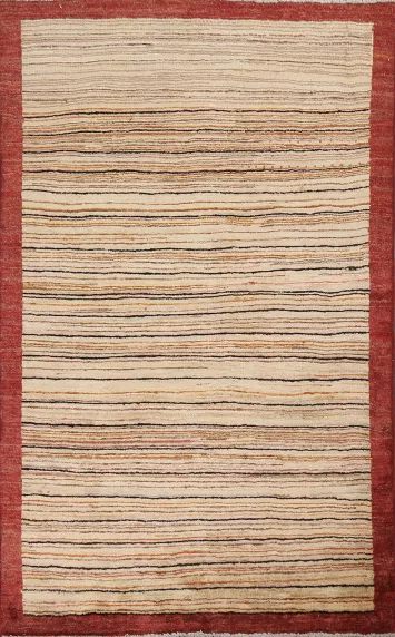 Handmade Gabbeh Kashkoli Oriental Rug 3x5
