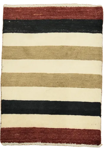 Striped Gabbeh Kashkoli Oriental Handmade Rug 2x3