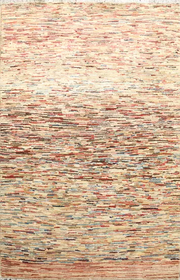 Striped Gabbeh Kashkoli Oriental Rug 3x5