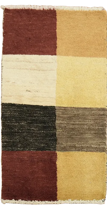 Contemporary Gabbeh Kashkoli Wool Oriental Rug 2x3