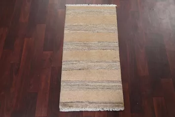 Striped abbeh Kashkoli Oriental Wool Rug 2x3