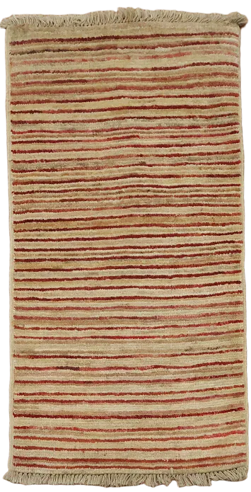 Striped Wool Gabbeh Kashkoli Oriental Handmade Rug 2x3