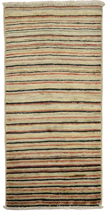 Contemporary Multicolor Striped Rug for Stylish Homes 2x3