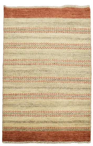 Handmade Wool Gabbeh Kashkoli Oriental Rug 3x4