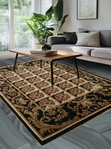 Vegetable Dye Nepalese Oriental Wool Rug 6x9