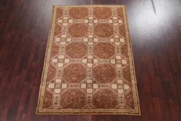 Vegetable Dye Nepalese Oriental Handmade Rug 6x9