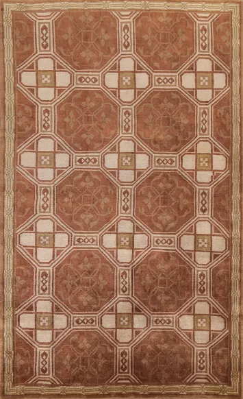 Vegetable Dye Nepalese Oriental Handmade Rug 6x9