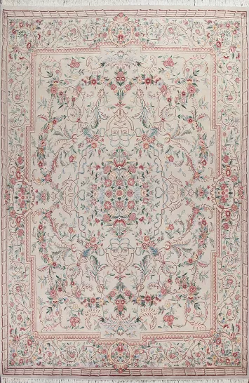 Vegetable Dye Aubusson Oriental Area Rug 8x11