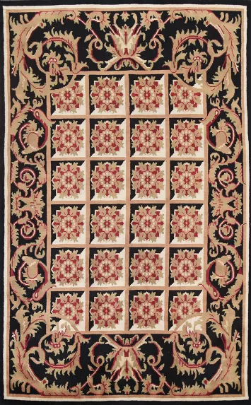Vegetable Dye Nepalese Oriental Area Rug 6x9