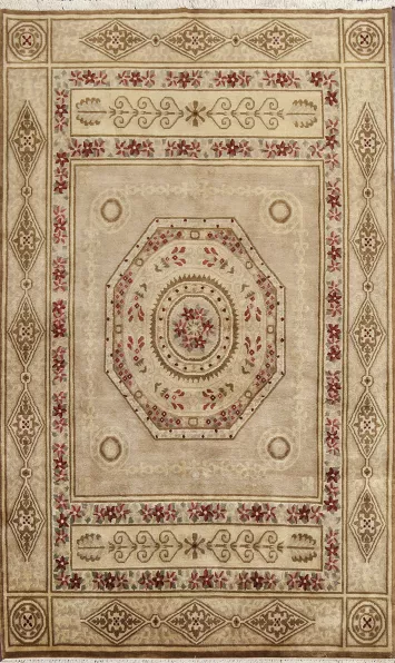 Vegetable Dye Nepalese Oriental Handmade Rug 6x9
