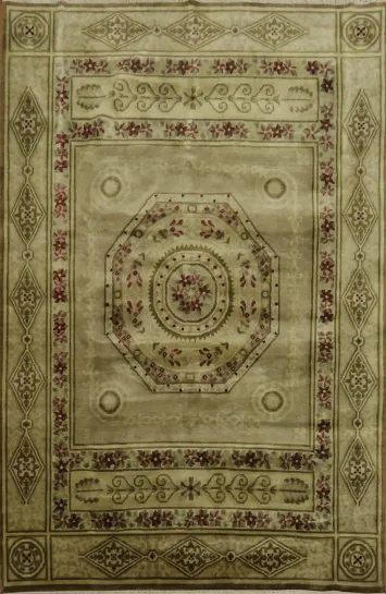 Vegetable Dye Nepalese Oriental Handmade Rug 6x9