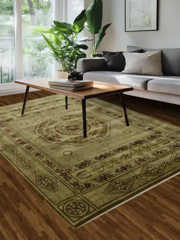 Vegetable Dye Nepalese Oriental Handmade Rug 6x9